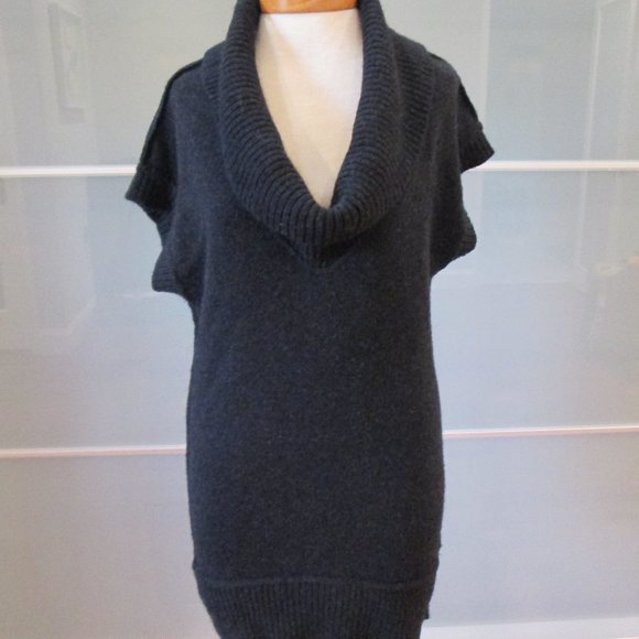 Vince Cowl Neck Cap Sleeve Alpaca / Wool / Cashmere Sweater Tunic - Picture 1 of 6